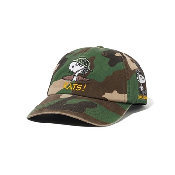 Butter Goods X Peanuts Rats 6-Panel Cap Washed Camo